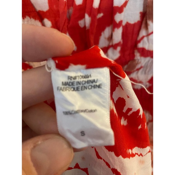 Young fabulous and broke cute red flowy midi juniper dress small 0013 - Picture 12 of 14